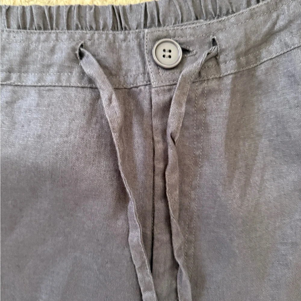 Men's Gray Casual Linen Pants New without Tags